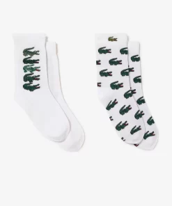 Lacoste Accessories-2 Pack Croc Motif Socks