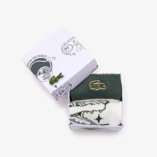 Lacoste Accessories-2 Pack Croc Motif Socks