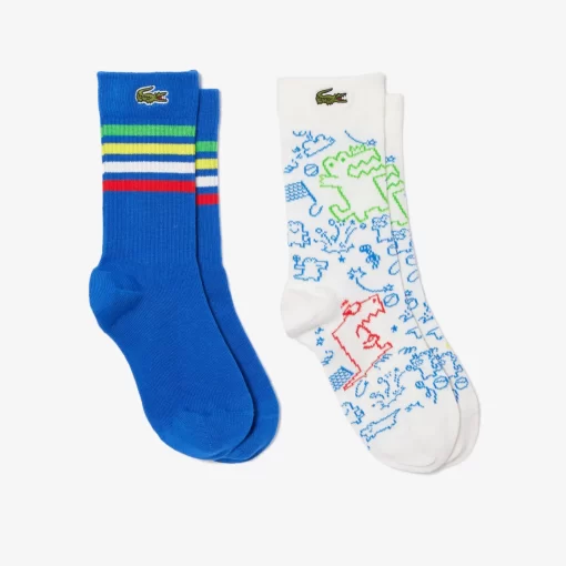 Lacoste Accessories-2-Pack Patterned Cotton Socks