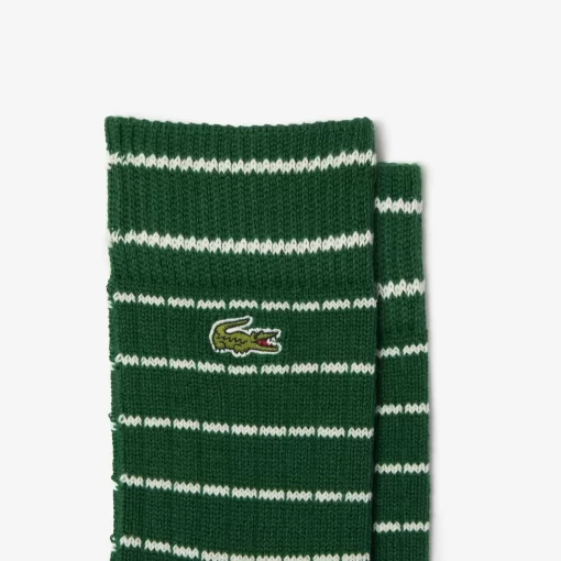 Lacoste Socks-2-Pack Short Striped Cotton Socks