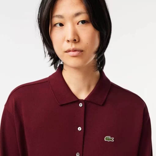 Lacoste Dresses & Skirts-3/4 Sleeve Cotton Pique Polo Dress