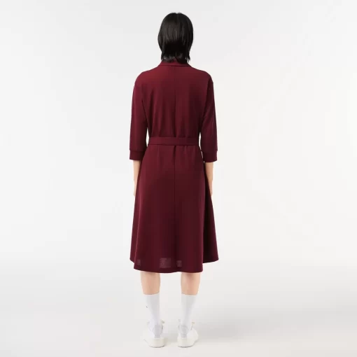 Lacoste Dresses & Skirts-3/4 Sleeve Cotton Pique Polo Dress