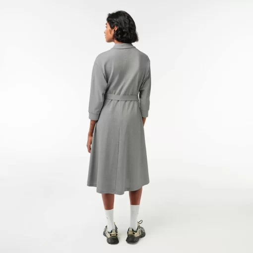 Lacoste Dresses & Skirts-3/4 Sleeve Cotton Pique Polo Dress