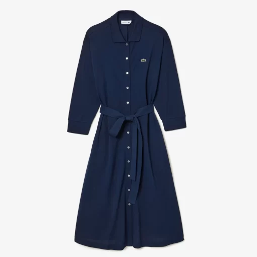 Lacoste Dresses & Skirts-3/4 Sleeve Cotton Pique Polo Dress