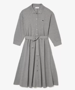 Lacoste Dresses & Skirts-3/4 Sleeve Cotton Pique Polo Dress