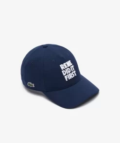 Lacoste Caps & Hats-3D Embroidered Cotton Pique Baseball Cap