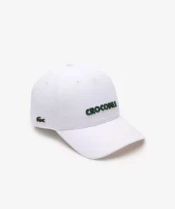 Lacoste Caps & Hats-3D Embroidered Cotton Pique Baseball Cap