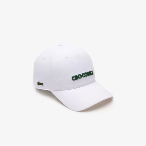 Lacoste Caps & Hats-3D Embroidered Cotton Pique Baseball Cap