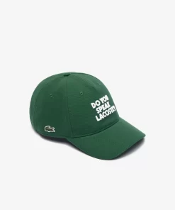 Lacoste Caps & Hats-3D Embroidered Cotton Pique Baseball Cap