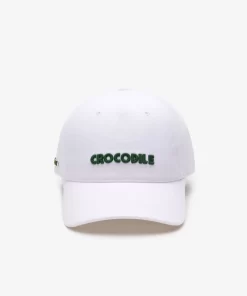 Lacoste Caps & Hats-3D Embroidered Cotton Pique Baseball Cap