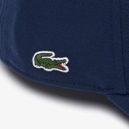 Lacoste Caps & Hats-3D Embroidered Cotton Pique Baseball Cap