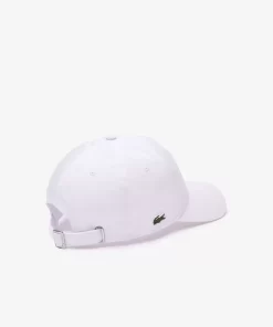 Lacoste Caps & Hats-3D Embroidered Cotton Twill Baseball Cap