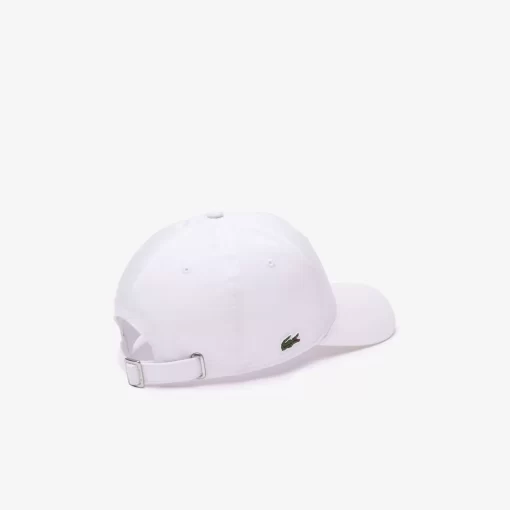 Lacoste Caps & Hats-3D Embroidered Cotton Twill Baseball Cap