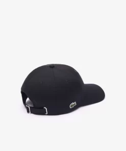 Lacoste Caps & Hats-3D Embroidered Cotton Twill Baseball Cap