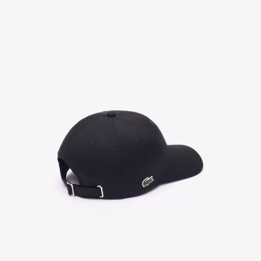 Lacoste Caps & Hats-3D Embroidered Cotton Twill Baseball Cap