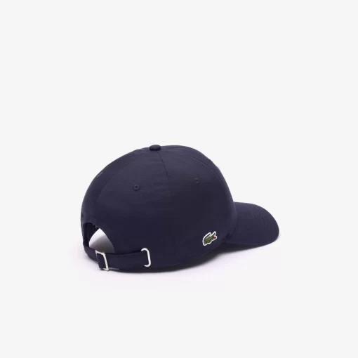 Lacoste Caps & Hats-3D Embroidered Cotton Twill Baseball Cap