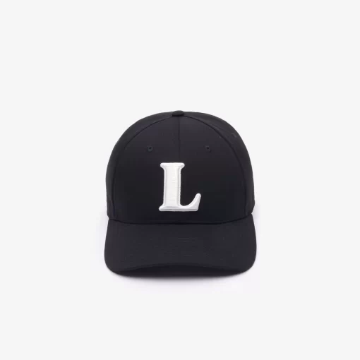 Lacoste Caps & Hats-3D Embroidered Cotton Twill Baseball Cap