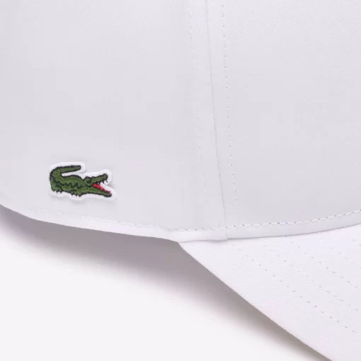 Lacoste Caps & Hats-3D Embroidered Cotton Twill Baseball Cap