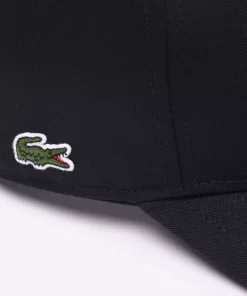 Lacoste Caps & Hats-3D Embroidered Cotton Twill Baseball Cap