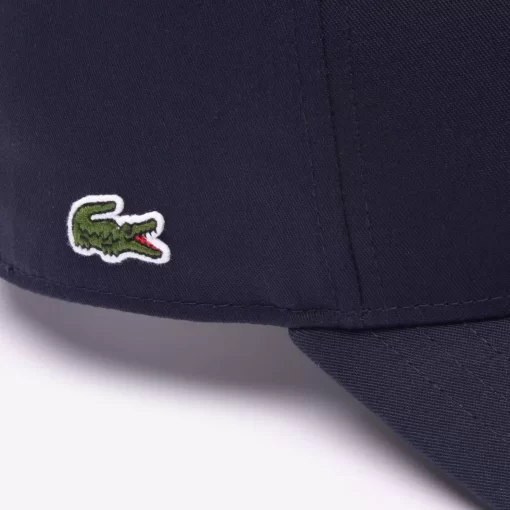 Lacoste Caps & Hats-3D Embroidered Cotton Twill Baseball Cap