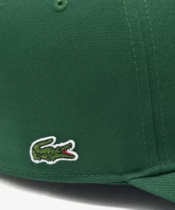 Lacoste Caps & Hats-3D Embroidered Cotton Twill Baseball Cap