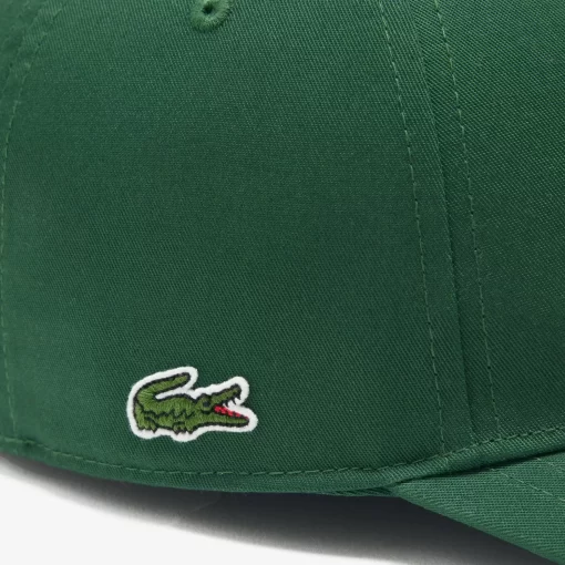 Lacoste Caps & Hats-3D Embroidered Cotton Twill Baseball Cap