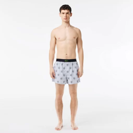 Lacoste Underwear & Lounge Wear-3-Pack Cotton Poplin Boxers