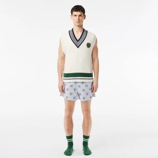 Lacoste Underwear & Lounge Wear-3-Pack Cotton Poplin Boxers