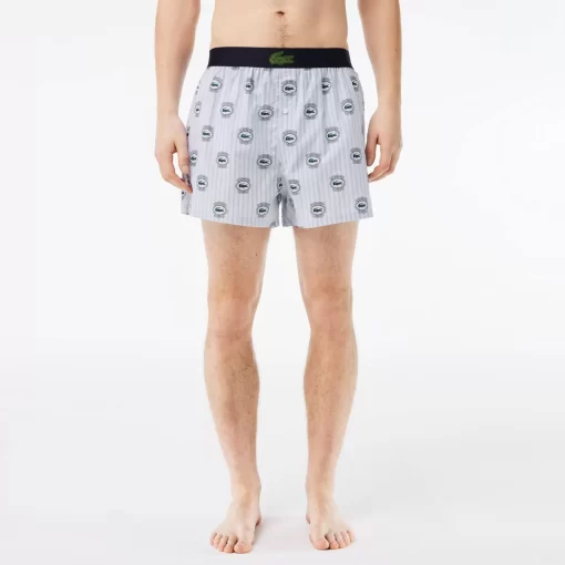 Lacoste Underwear & Lounge Wear-3-Pack Cotton Poplin Boxers