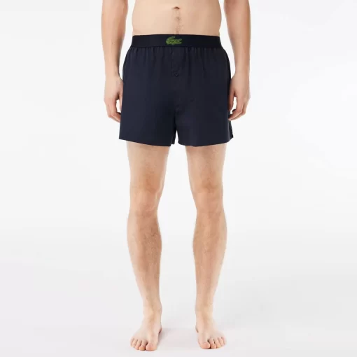 Lacoste Underwear & Lounge Wear-3-Pack Cotton Poplin Boxers