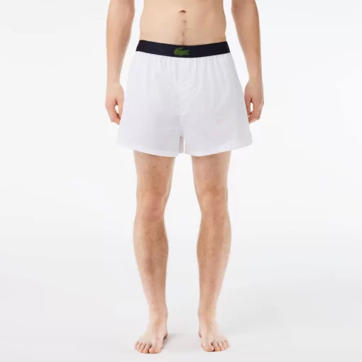 Lacoste Underwear & Lounge Wear-3-Pack Cotton Poplin Boxers