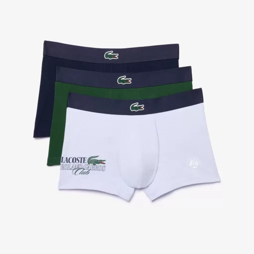 Lacoste Underwear & Lounge Wear-3-Pack Roland Garros Edition Trunks