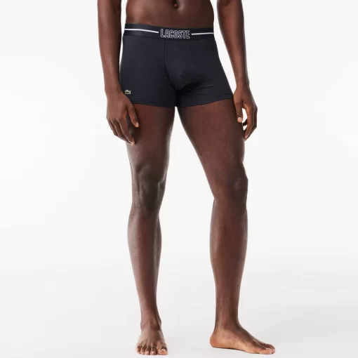 Lacoste Underwear & Lounge Wear-3-Pack Stretch Cotton Jersey Trunks