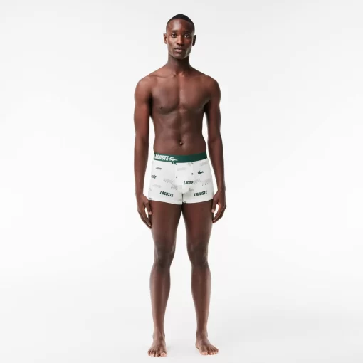 Lacoste Underwear & Lounge Wear-3-Pack Stretch Cotton Trunks