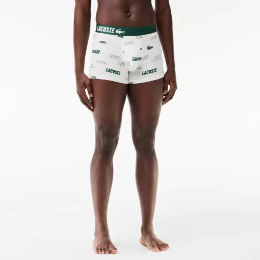 Lacoste Underwear & Lounge Wear-3-Pack Stretch Cotton Trunks