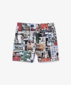 Lacoste Swimwear-70'S Print Swim Trunks