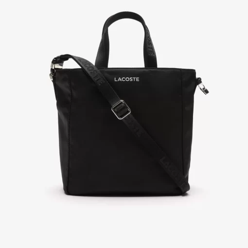 Lacoste Cross Body-Active Nylon Vertical Pocket Tote Bag