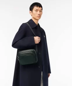 Lacoste Vertical Bags-Angy Zip Pocket Front Shoulder Bag