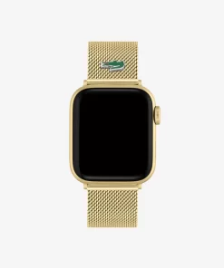 Lacoste Watches-Apple Watch Strap Golden Mesh