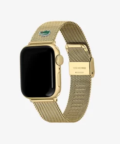 Lacoste Watches-Apple Watch Strap Golden Mesh