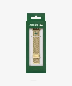 Lacoste Watches-Apple Watch Strap Golden Mesh