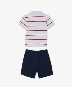 Lacoste Accessories-Baby Organic Cotton Stripe Set