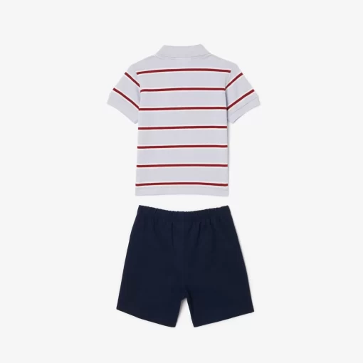 Lacoste Accessories-Baby Organic Cotton Stripe Set