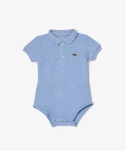 Lacoste Accessories-Baby Organic Cotton Pique Bodysuit In Recycled Cardboard Box Set