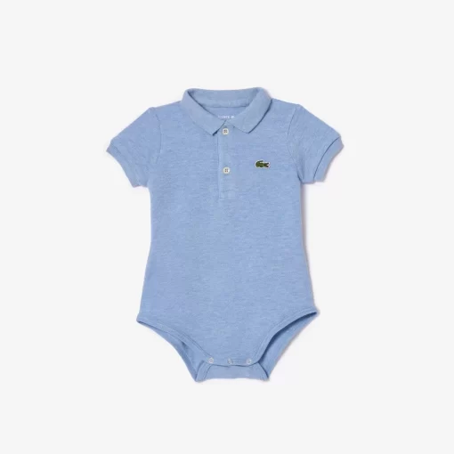 Lacoste Accessories-Baby Organic Cotton Pique Bodysuit In Recycled Cardboard Box Set