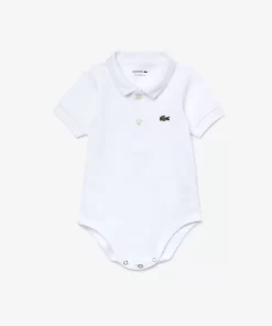 Lacoste Accessories-Baby Organic Cotton Pique Bodysuit In Recycled Cardboard Box Set