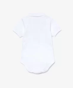 Lacoste Accessories-Baby Organic Cotton Pique Bodysuit In Recycled Cardboard Box Set