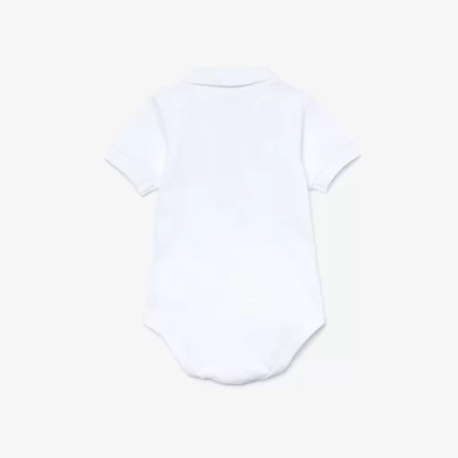 Lacoste Accessories-Baby Organic Cotton Pique Bodysuit In Recycled Cardboard Box Set