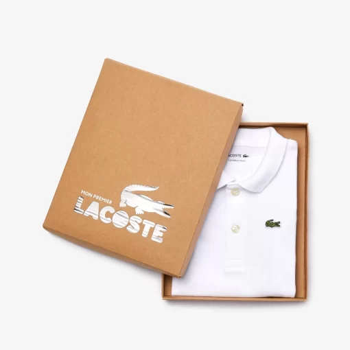 Lacoste Accessories-Baby Organic Cotton Pique Bodysuit In Recycled Cardboard Box Set