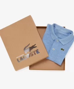 Lacoste Accessories-Baby Organic Cotton Pique Bodysuit In Recycled Cardboard Box Set